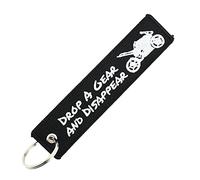 CLJ - Porte-clés - DROP A GEAR - Noir et blanc - Voyage - Urgence