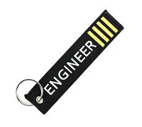 CLJ - Porte-clés - ENGINEER - Noir - Métiers - Urgence