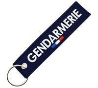 CLJ - Porte-clés - Gendarmerie - Bleu marine foncé - Forces de l'Ordre - France