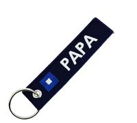 CLJ - Porte-clés - Papa - Bleu Marine - Messages - Maritime