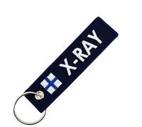 CLJ - Porte-clés - X-ray - Bleu Marine - Nautique - Codes internationaux