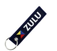 CLJ - Porte-clés - Zulu - Bleu Marine - Nautique - Codes internationaux