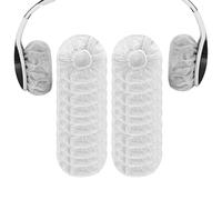 CLKE 100Pcs Couvre-Oreillettes pour Casque,11CM Protection Casque Audio, Couvre-Oreillettes pour Ecouteurs,Non Tissées Extensibles,pour Résistant à La Poussière et à La Sueur（Blanc）