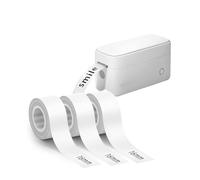 CLKE 3 Ruban pour Makeid Etiqueteuse, 16mm x 4m Rouleau Etiquettes Autocollantes Thermique,Etiquettes Thermiques Continues Blanches,Compatible pour MakeID,pour Makeidz Etiqueteuse