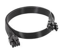 CLKE Câble PCIE pour Corsair, 65 cm PSU 8 broches vers 6+2 broches mâle vers mâle GPU, câble PCIE pour Thermaltake, câble d'extension d'alimentation modulaire pour Aresgame