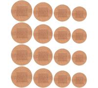 CLKE Lot de 100 petits pansements ronds en tissu respirant avec tampon anti-adhésif pour plaies, coupures, ecchymoses et imperfections de la peau (22/25/30/38 mm)