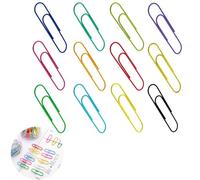 CLKE Lot de 100 trombones en métal extra larges de 100 mm pour bureau, école, maison