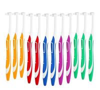 CLKE Lot de 12 brosses à dents touffetées ultra douces - Brosse interdentaire - Nettoyage en profondeur des espaces interdentaires