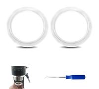 CLKE Lot de 2 joints en silicone de 47 mm de diamètre avec bague d'étanchéité - Compatible avec les porte-filtres Delonghi EC680/EC685/EC695/EC820/EC850/EC860 - Joint de tête d'infusion