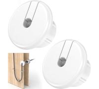 CLKE Lot de 2 passe-câbles blancs pour câbles - Passe-câbles pour câble Ethernet - Trous de câble pour meubles