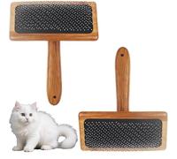 CLKE Lot de 2 peignes à aiguilles à coussin d'air en bois, brosses à carder en bois, outils de feutrage à l'aiguille, pour le feutrage à l'aiguille, la laine, les chats à poils longs, les chiens, le