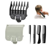 CLKE Lot de 2 protections pour tondeuse Wahl, avec 4 peignes à cheveux, peignes guides de rechange professionnels et peigne démêlant pour tondeuse Wahl et la plupart des tondeuses