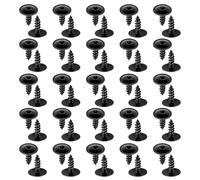 CLKE Lot de 50 vis de dessous de plateau de moteur, M5 × 16 mm, compatibles avec Audi, Seat, Skoda, VW, pour garde-boue de carrosserie de voiture et dessous de moteur (noir)
