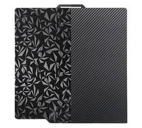 CLKE Plaque d'impression double face texturée PET + PEO, 257 x 257 mm, P1s, pour imprimante 3D Bambulab, en acier à ressort magnétique, pour imprimante 3D Bambu Lab X1, X1C, X1E, P1P, P1S, A1