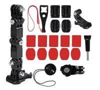 CLKE Support de casque de moto pour GoPro - Support de casque de moto - Accessoire pour GoPro et autres caméras d'action
