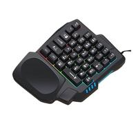 Cllavier Mécanique Une Main - Cllavier Programmable avec Molette Volume | Mini Claavier Silencieux pour Jeux | Périphérique Compact pour Maison, École, Studio, Dortoir