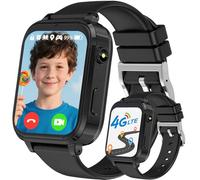 clleylise Montre Connectée Enfant, 4G IP68 Étanche Montre Telephone Enfant avec GPS, SOS, Appels, Appels Vidéo, Chat Vocal, Mode Classe, Lampe de Poche, Réveil, Cadeau pour Filles Garçons