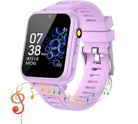 clleylise Montre Connectée Enfant, Montre Intelligente Enfant 24 Jeux, Podomètre Torche avec HD Caméra Musique MP3, Montre Enfant 4-12 Ans, Cadeau d'anniversaire pour Garçons et Filles (Pourpre)