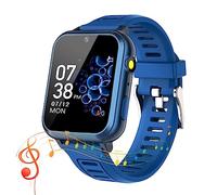 clleylise Montre Connectée Enfant, Montre Intelligente Enfant 36 Jeux, Podomètre Torche avec HD Caméra Musique MP3, Montre Enfant 4-12 Ans, Cadeau d'anniversaire pour Garçons et Filles (Bleu foncé)