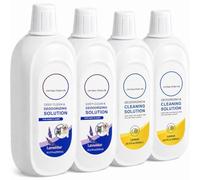 Cllinceep Nettoyant pour Sols Compatible avec Tineco, 2 L, 4 x 500 ml | 2 lavande + 2 citron, 2 L au total, formule peu moussante, séchage rapide et sans traces sur sols durs scellés