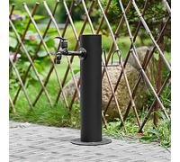 CLLXDZ Colonne À Eau de Jardin Verticale, Robinet Exterieur Jardin au Gel, Fontaine de Jardin, avec Pistolet Pulvérisateur de 7,5 M et Support de Tuyau(B,50x10.5cm/20x4in)