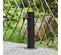 CLLXDZ Colonne À Eau de Jardin Verticale, Robinet Exterieur Jardin au Gel, Fontaine de Jardin, avec Pistolet Pulvérisateur de 7,5 M et Support de Tuyau(F,50x10.5cm/20x4in)