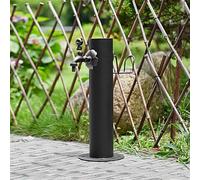 CLLXDZ Colonne À Eau de Jardin Verticale, Robinet Exterieur Jardin au Gel, Fontaine de Jardin, avec Pistolet Pulvérisateur de 7,5 M et Support de Tuyau(D,50x10.5cm/20x4in)