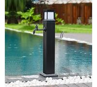 CLLXDZ Colonne d'eau Verticale Solaire pour Jardin, Fontaine a Eau Antigel, avec Robinet et Support de Tuyau, pour Jardin, Ferme et Arrière-Cour(73cm/29in)