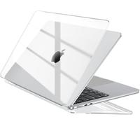 CLM-Tech Coque de protection rigide ultra fine pour MacBook Air 13,6" M4 / M3 / M2 (2025-2022) A3240 A3113 A2681 - Coque rigide ultra fine - Transparent