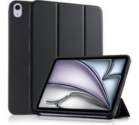 CLM-Tech Étui Compatible avec iPad Air 11" M4/M3/M2 (2026/2025/2024), iPad Air 5e/4e Génération 2022/2020 10,9" - Coque de Protection en TPU Silicone - Etui avec Veille/Réveil Automatique - Noir