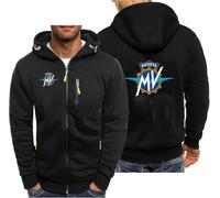 CLMETHE Sweat à capuche zippé pour homme pour MV Agusta, vestes à capuche décontractées grande taille, vêtements d'extérieur, vêtements de travail,C-XL