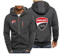 CLMETHE Sweats à capuche entièrement zippés pour hommes pour Duca-TI Pull à capuche Manteaux de sport de plein air Vestes à manches longues Vêtements de travail avec poches,A-3XL