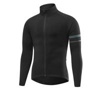 CLMETHE Vestes de cyclisme pour hommes imperméables et respirantes maillot de vélo pour hommes coupe-vent léger pour vélo de route hauts d'équitation vêtements de cyclisme,Black-ASIA2XL/EURXL