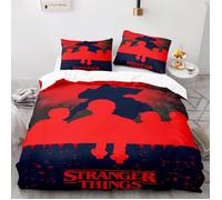 CLn-3377 Parure de lit 3D Stranger Things ensemble de literie housse de couette taies d'oreiller films de Scien Taille:240*220cm