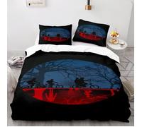 CLn-3392 Parure de lit 3D Stranger Things ensemble de literie housse de couette taies d'oreiller films de Scien Taille:240*220cm