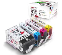 Cloak Cat Lot de 4 cartouches d'encre de rechange pour HP 920 XL 920XL compatibles avec HP Officejet 6000 6500 6500A 7000 7500A Noir/jaune/cyan/magenta)