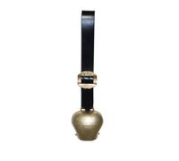 Cloche à bouche de grenouille avec collier en cuir - diff. tailles entièrement montée