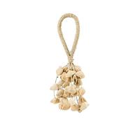 Cloche À Coquille De Fruit Naturelle Et Corde D'herbe, Un Instrument De Thérapie Sonore De Méditation De Yoga,14 strings * 3 beads