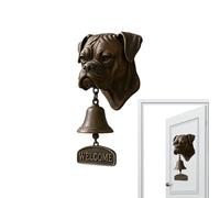 Cloche à Dîner Vintage Extérieur | Carillon De Porte en Forme De Tête De Chien pour Maison De Campagne - Sonnette Vintage de Ferme pour Porte d'Entrée, Jardin, Cottage, Appartement et Lieu de Mariage