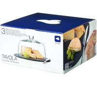 Cloche à fromage Leonardo avec couteau à fromage - lot de 3 pièces