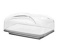 CLOCHE A FROMAGE RECTANGULAIRE AVEC PLANCHE EN PORCELAINE GOCCE GRIS - GUZZINI