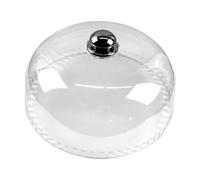 Cloche à Gâteau Ronde Multifonction avec Poignée, Cloche à Gâteaux Transparent, Cloche Alimentaire, Anti-Mouche Couvercle de Nourriture, pour Fromages, Desserts Maison, Cuisine, Fêtes, Diamètre 26 Cm