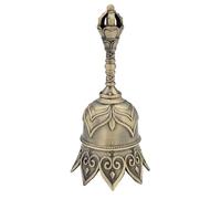 Cloche à main - Cloche pour enseignant - Instrument en laiton vintage - Carillon sonore pour église, méditation, événements, mariage, sport, salle de classe