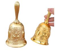 Cloche à Main de Noël,Shibida Cloches d'appel,Cloche de Table de Noël,Cloche de Service en Métal pour Noel,École,Dîner,Restaurant et Dressage d'animaux de Compagnie