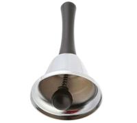Cloche à Main en Métal Argentée, Sonore, Style Vintage de Noël | Signal D'appel Portable, Usage Restaurant ou Bureau, pour Enseignants et Personnel, Forme Classique