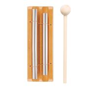 Cloche à main pleine conscience | Sonnette de méditation - Instrument sonore sensible avec maillet, coussin de préhension en bois, transport | pour relaxation, , yoga, pratique zen, estu