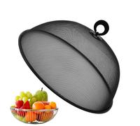 Cloche Alimentaire - Couvercles De Nourriture De Service D'assiettes en Maille Métallique, Couvercle De Nourriture Anti-Mouches pour Barbecue Pique-Nique Aliments, Diamètre 27cm