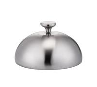 Cloche alimentaire dôme en acier inoxydable pour intérieur et extérieur, garde les aliments au chaud et protégés pour plaque de cuisson à dessus plat - BBQ (30 cm)