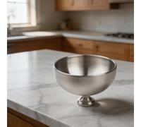 Cloche alimentaire en forme de dôme en acier inoxydable pour cuisiner et servir, protège les aliments contre les mouches et aide à préserver la chaleur pendant les réunions (20 cm)