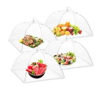 Cloche alimentaire pliable en maille - Filet anti-mouches pop-up pour plats et fruits (30,5/35,2 cm/43,2 cm)